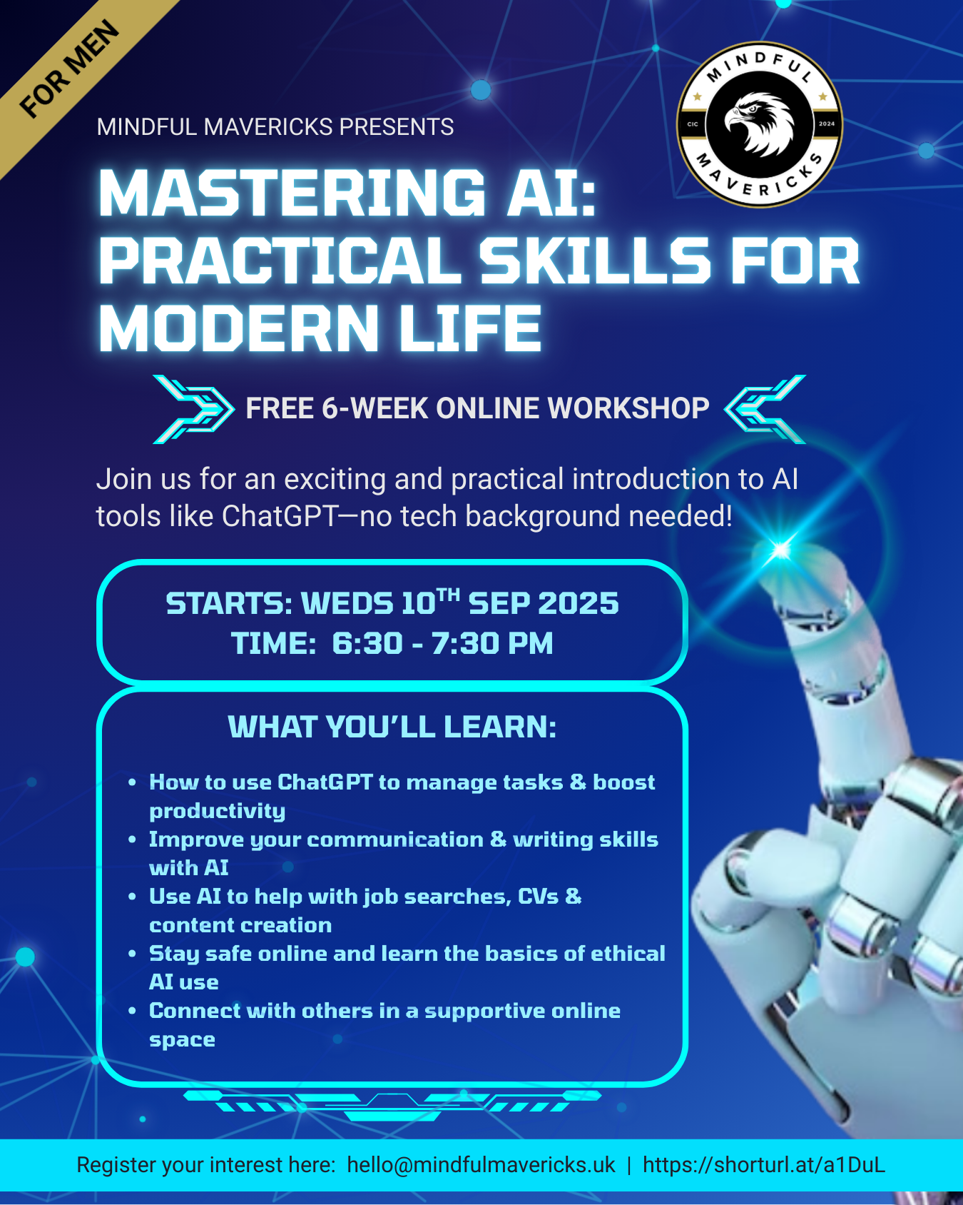 Mastering AI programme flyer